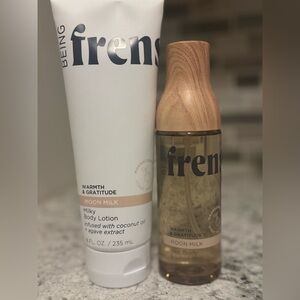 Being frenshe Moon Milk Body Spray and Lotion